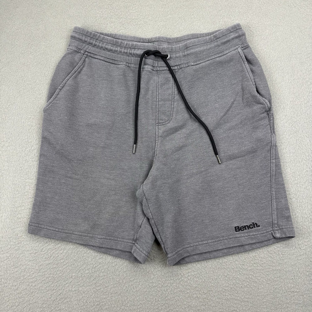 Bench Mens Sweat Shorts Medium Gray Drawstring 8"
